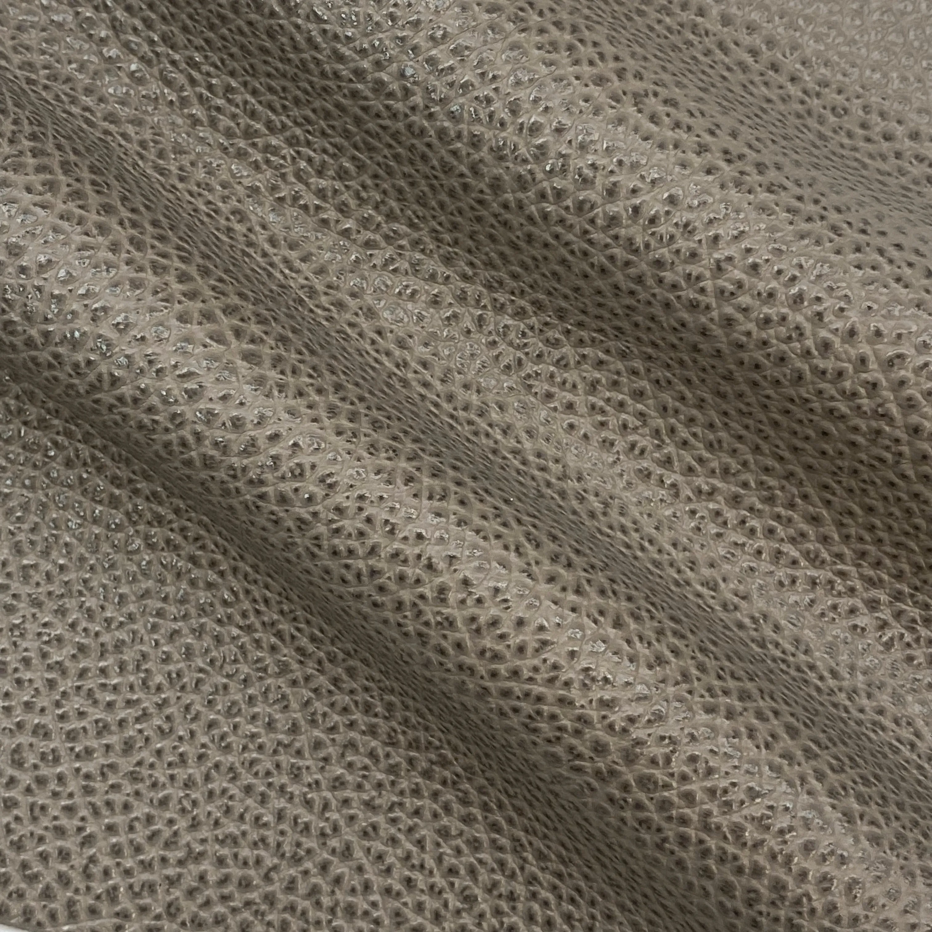 3oz (1.4mm) Pebble Cow Leather - Rhino (per square foot)