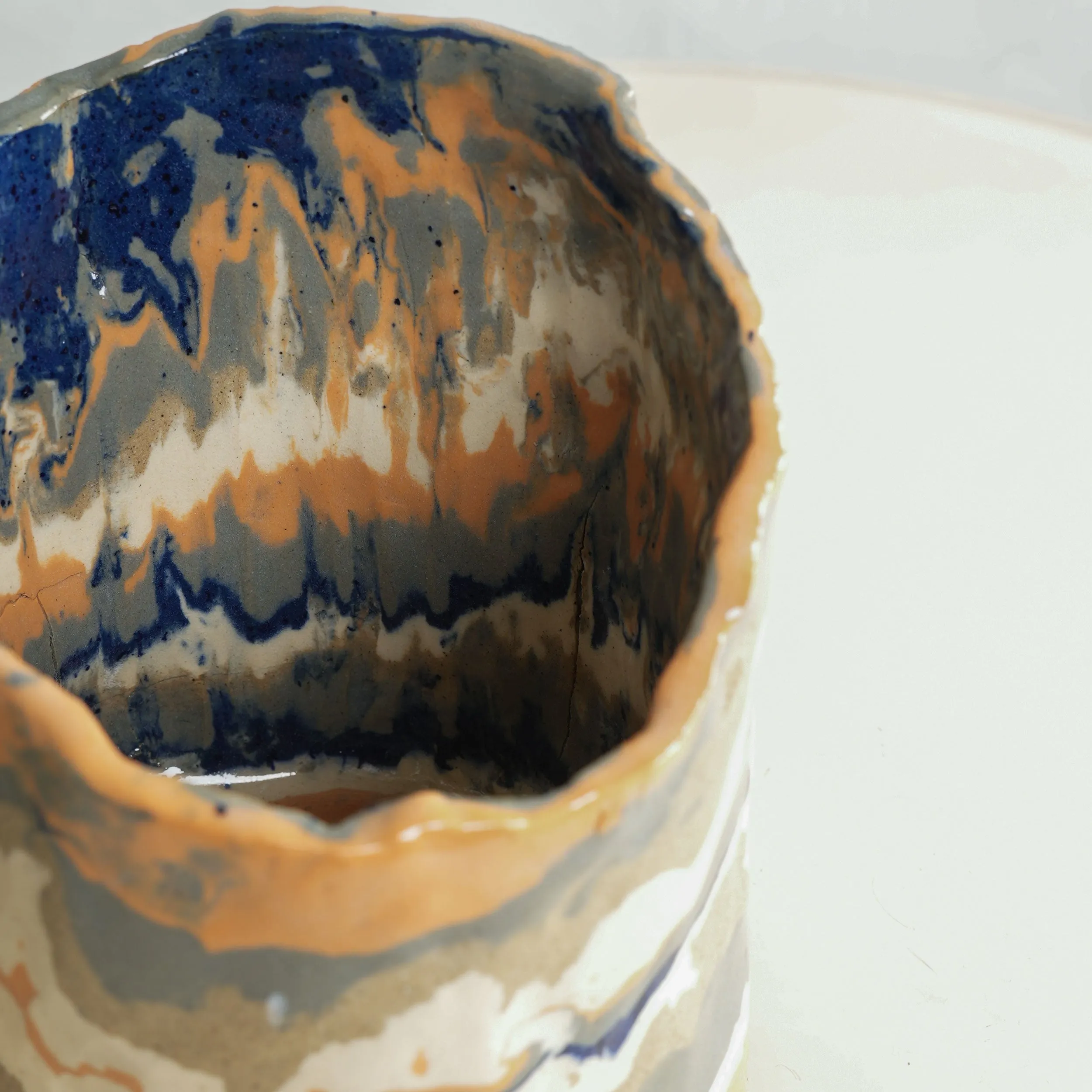 Abstract Marbled Vase