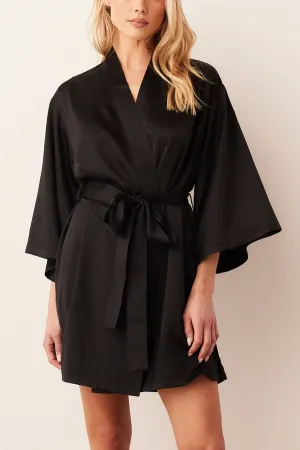 Adriana Short Kimono | Black