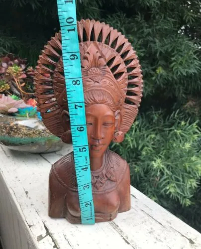 Artisan Wood Carved 1950’s African Woman Figure