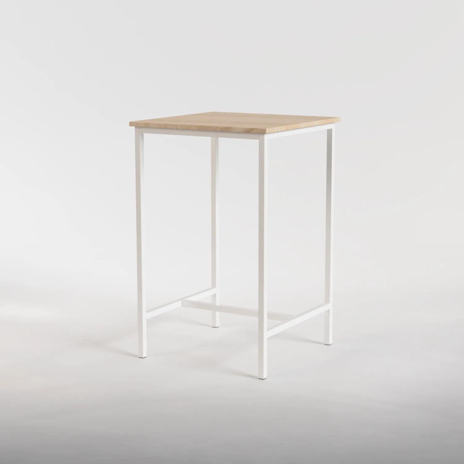 Bar Table Nº 2 - White / Solid Oak