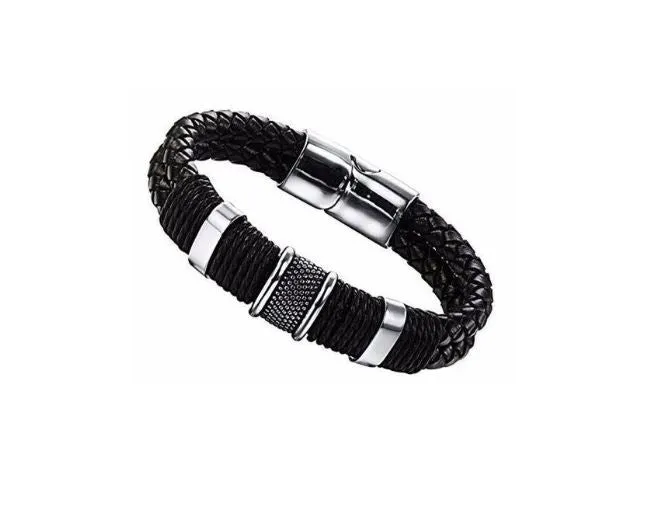 Black And Silver Bracelet