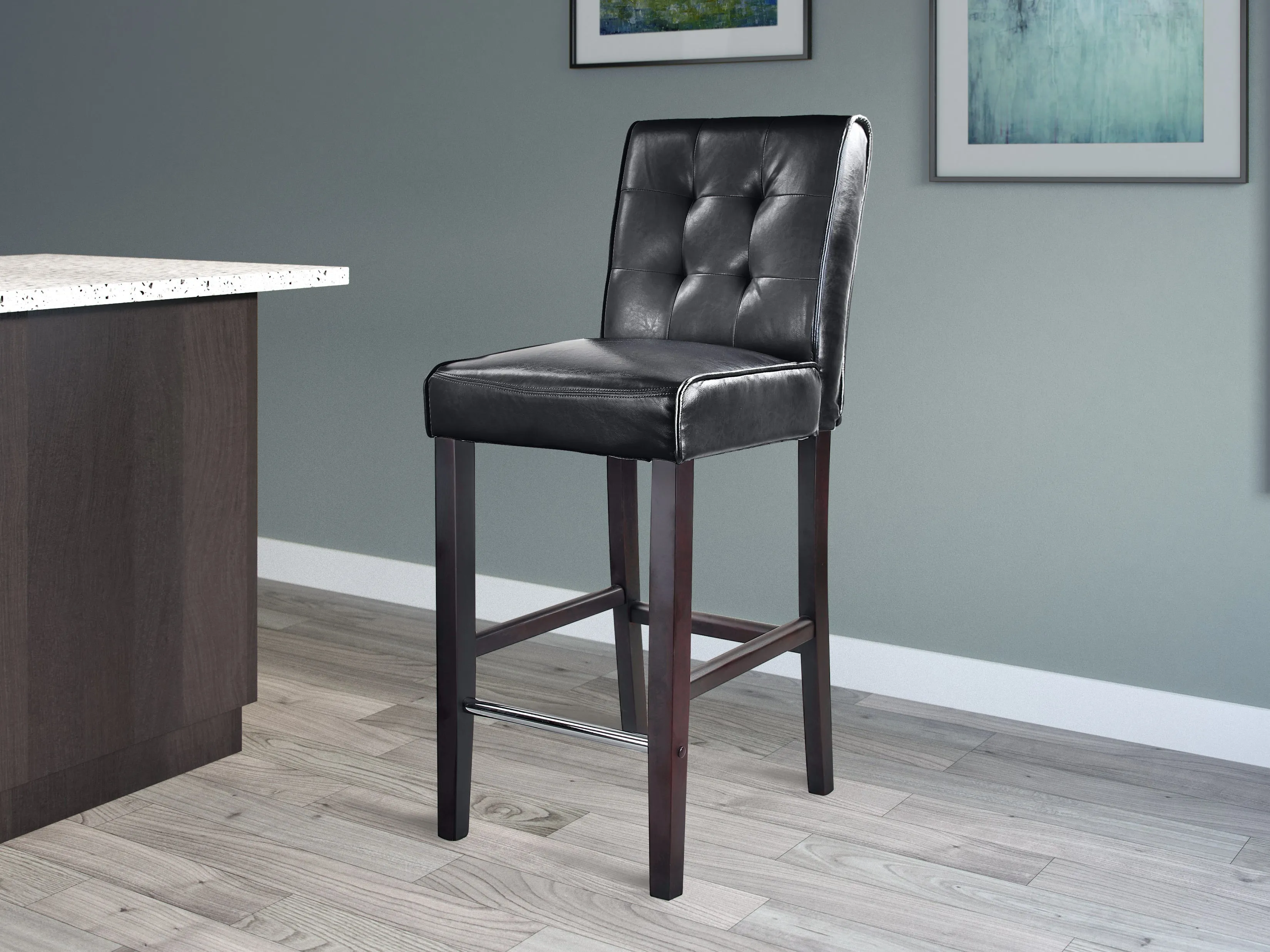 Black Bar Height Bar Stool