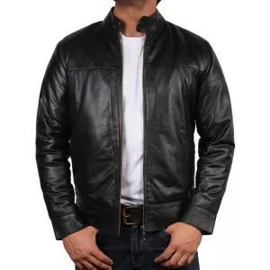 Black Leather Jacket For Men