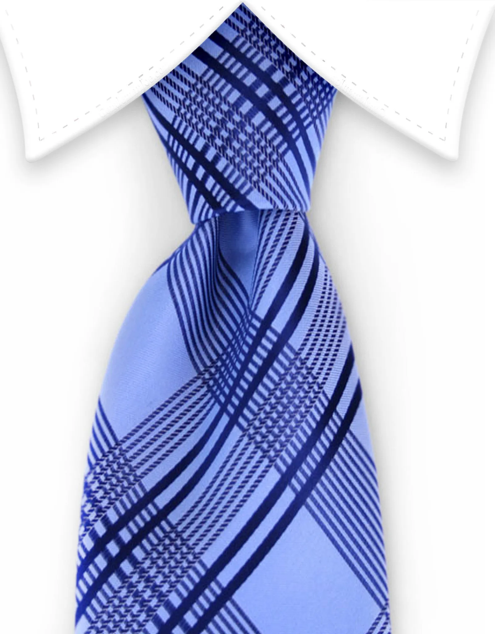 Blue Plaid Ties