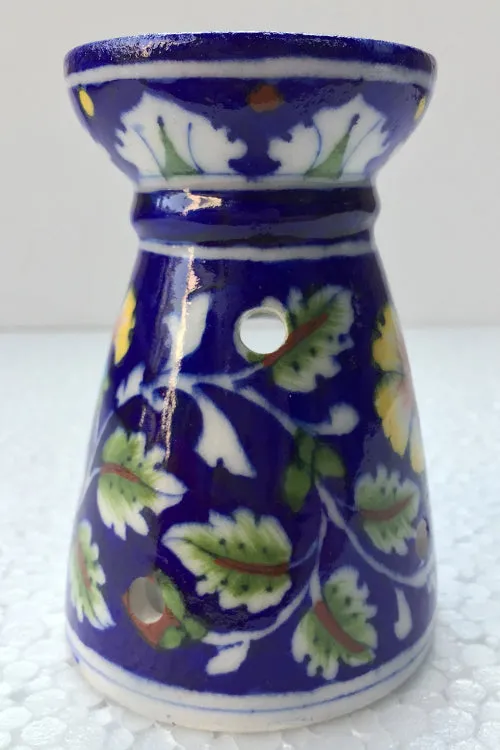 Blue Pottery Handcrafted 'Aroma' Candle Stand-78