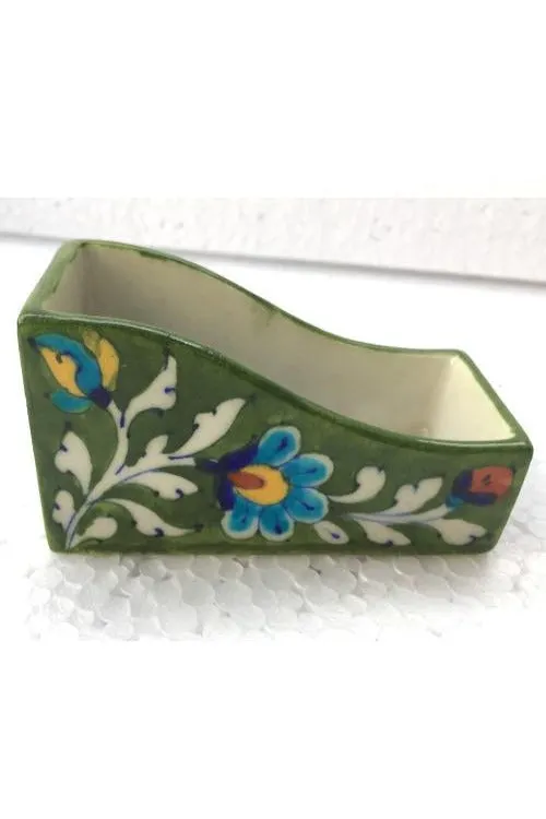 Blue Pottery Handcrafted Card Holder-103