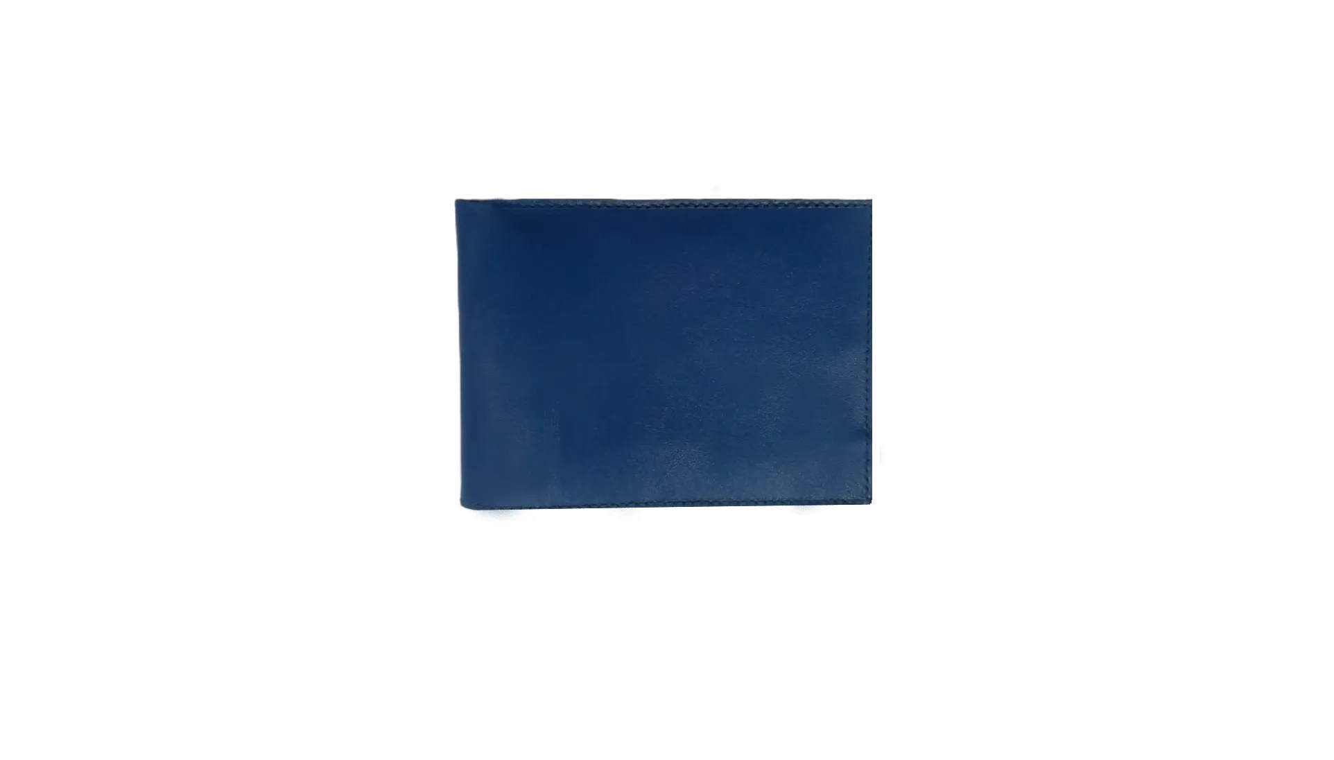 Blue Slim Leather Wallet