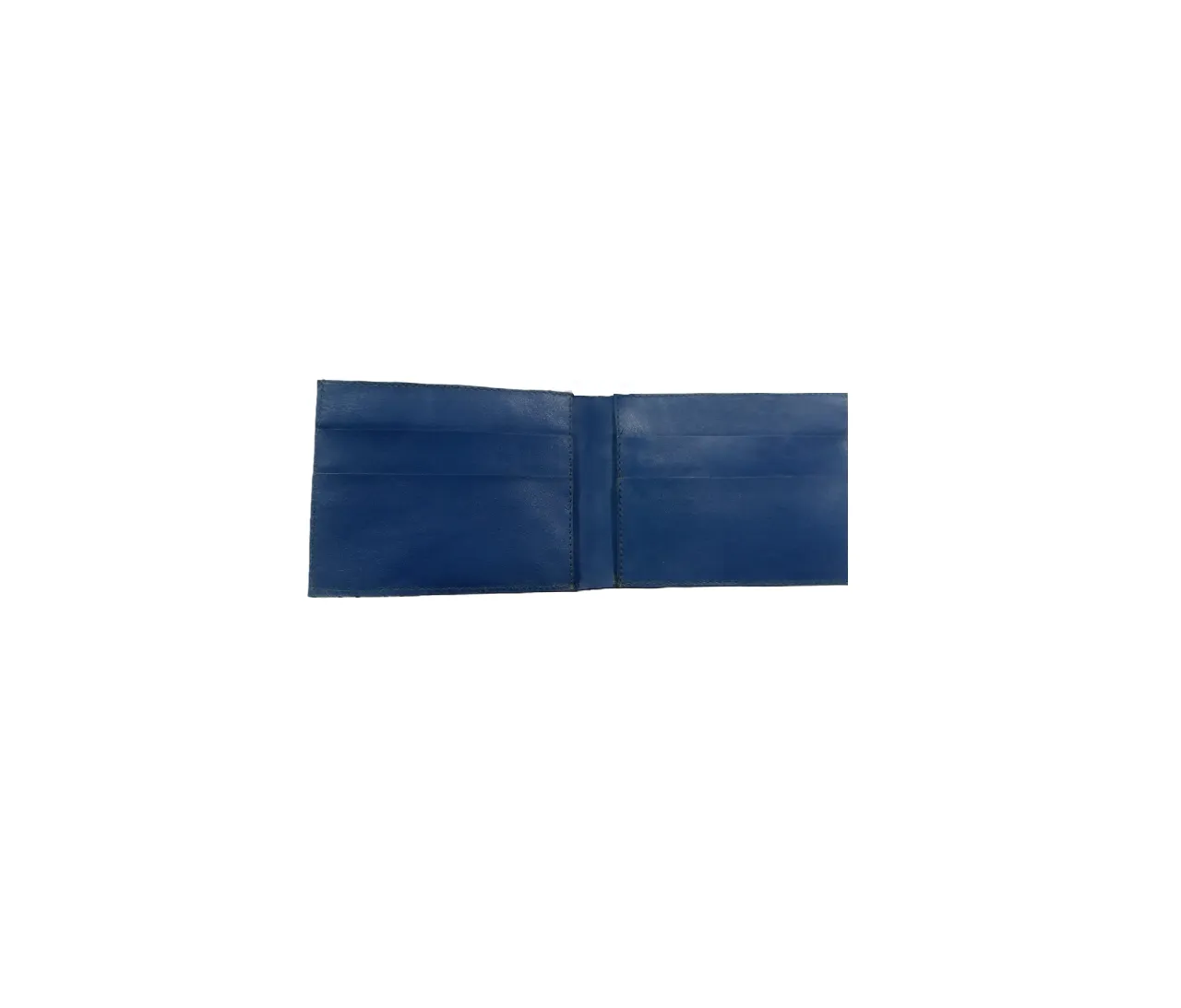 Blue Slim Leather Wallet