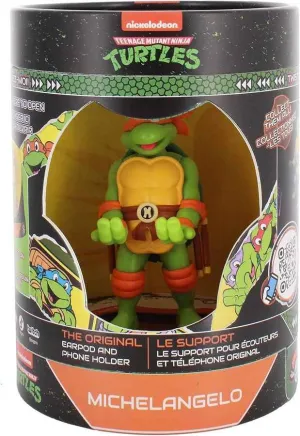 Cable Guys - Teenage Mutant Ninja Turtles Michelangelo Holdems 4 Inch Figure Mobile Phone & Earbud Holder