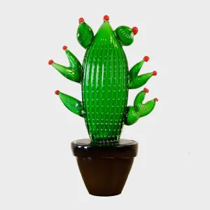 Cactus Large - Blown Murano glass sculpture