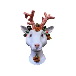 Ceramiche D'arte Dolfi Reindeer Sculpture