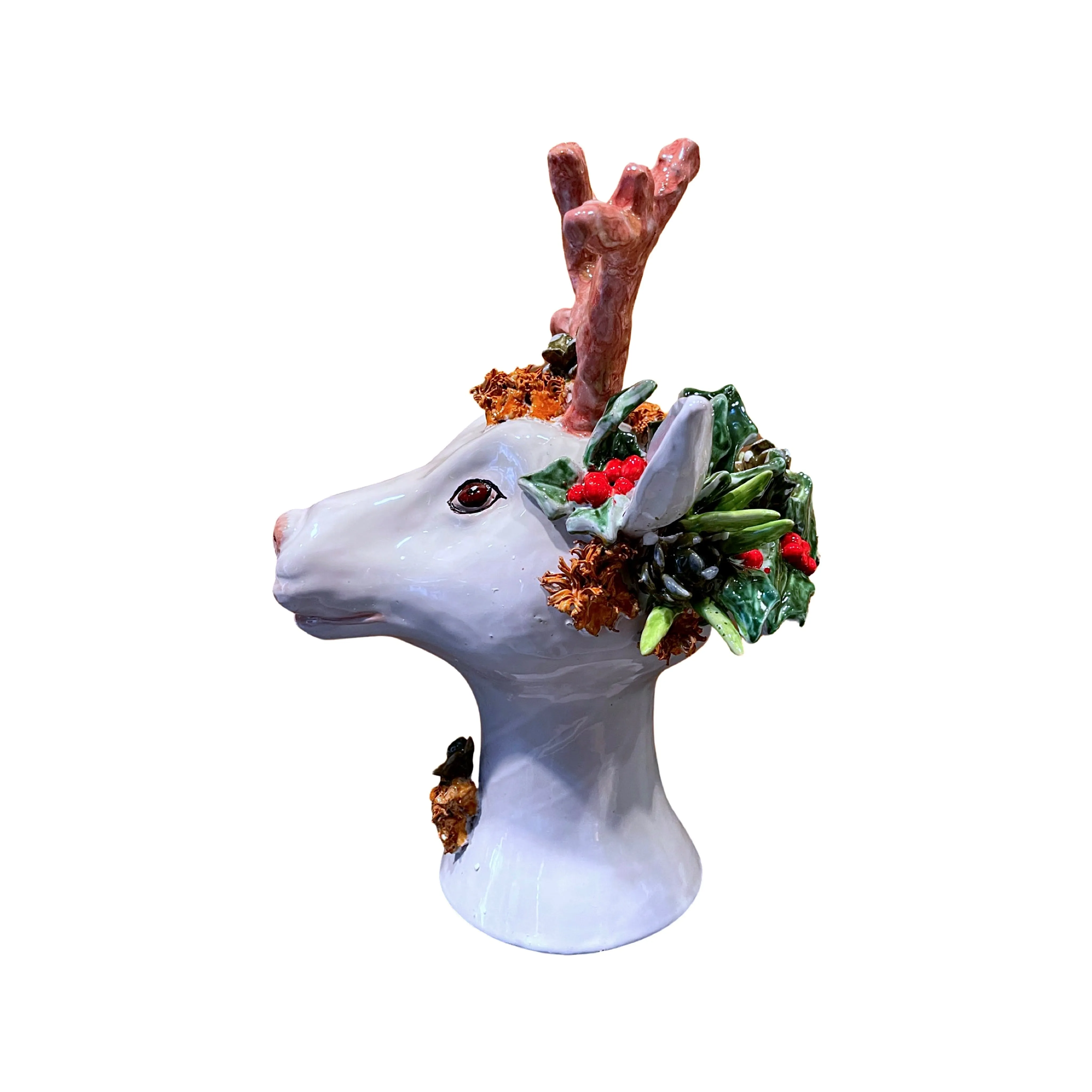 Ceramiche D'arte Dolfi Reindeer Sculpture