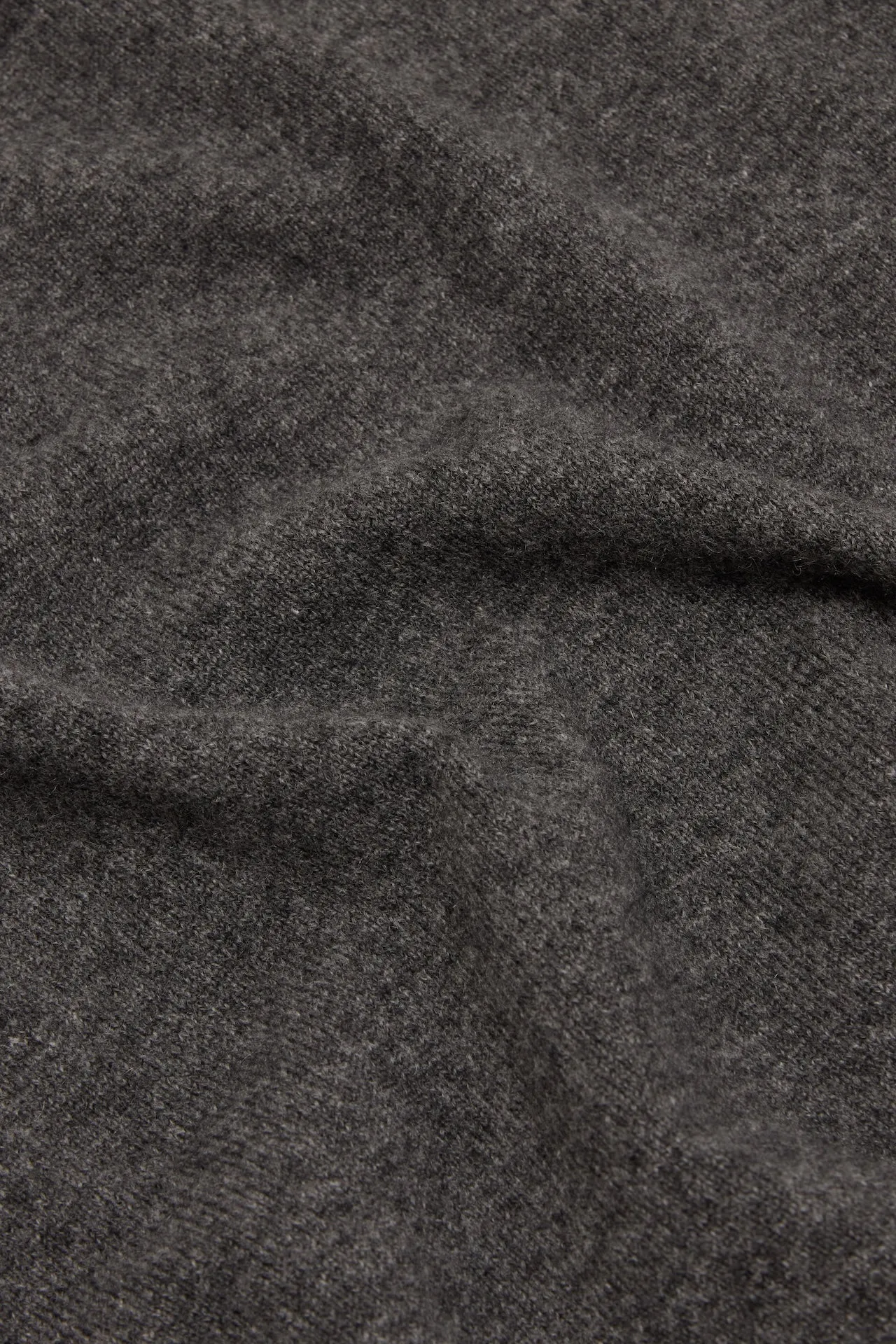 Charcoal Cashmere Crew Neck Jumper