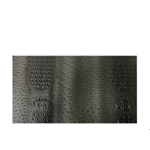 Charcoal Gray Gatorich Faux Leather Vinyl Fabric