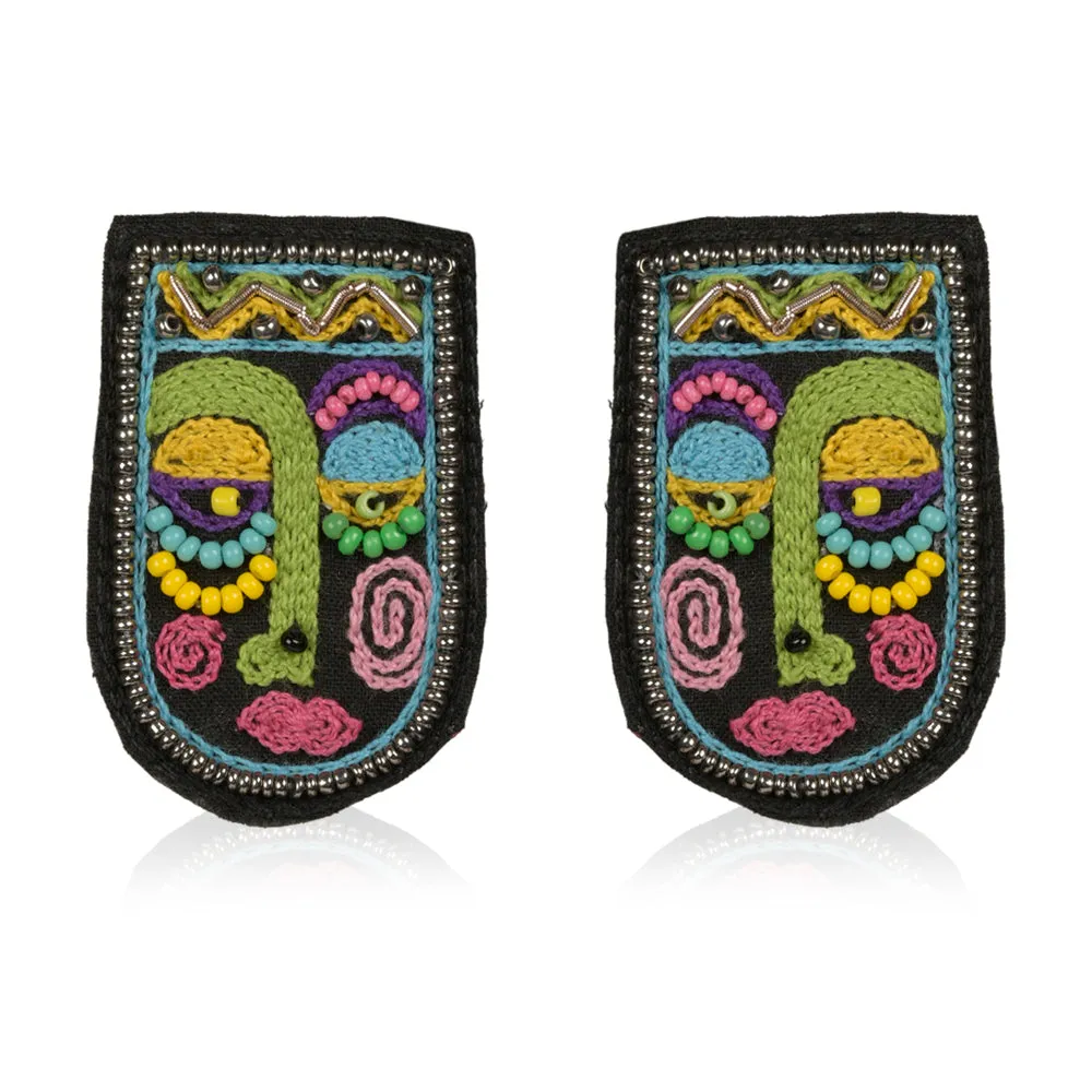 Chehra Hand embroidered Earring