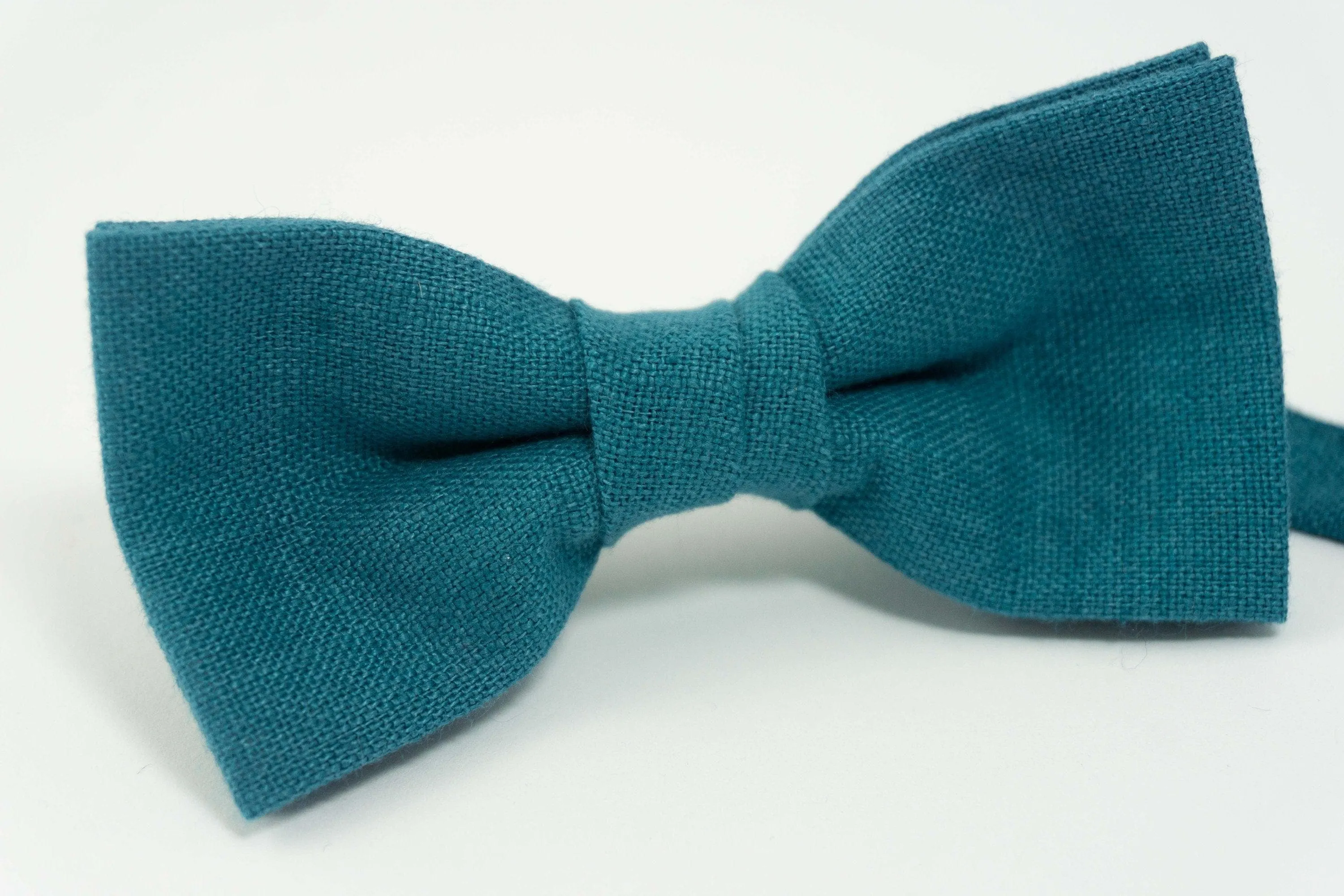 Dark cyan wedding bow tie |  Dark cyan pre-tied bow tie