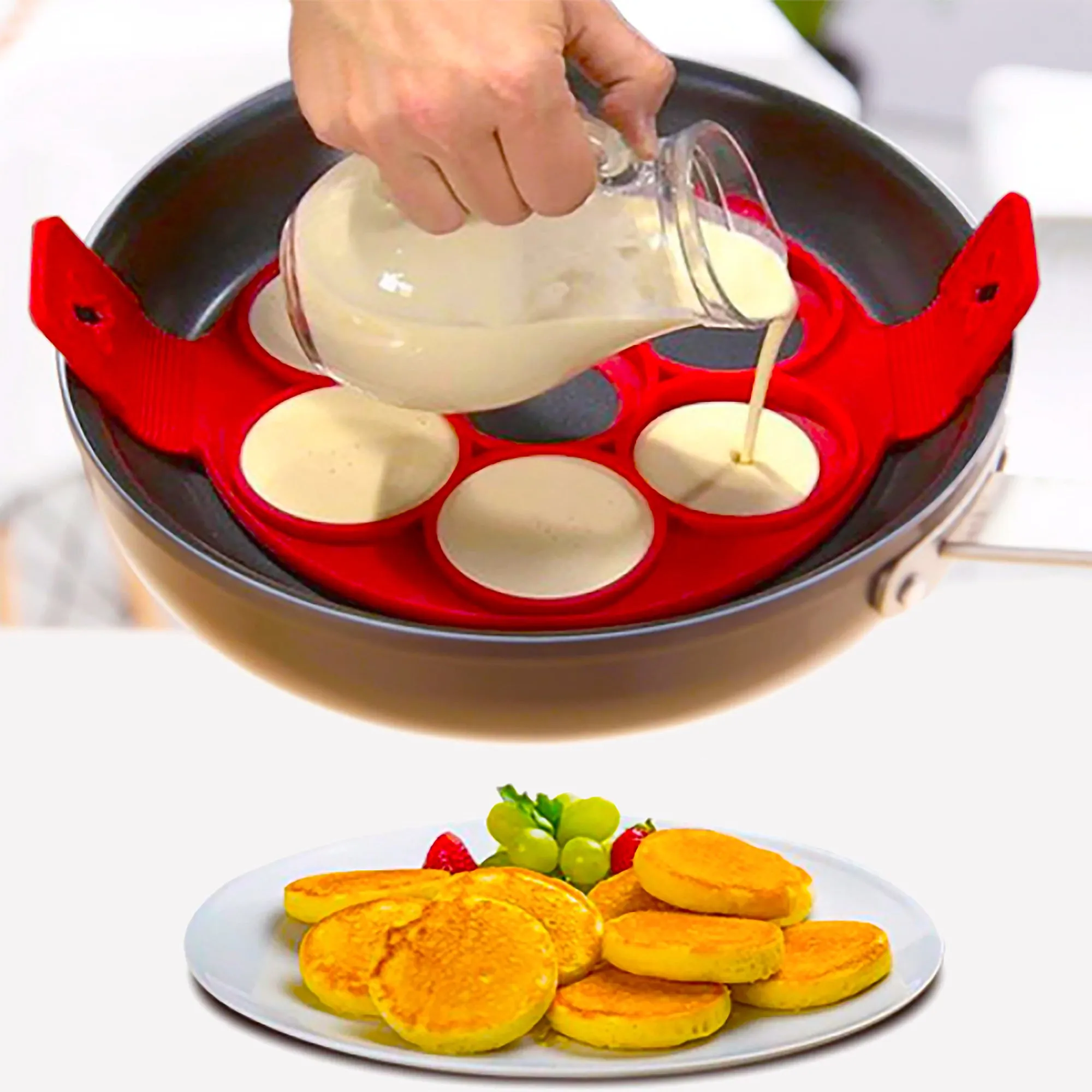 Delightful Nonstick Silicone Pancake or Egg Mould