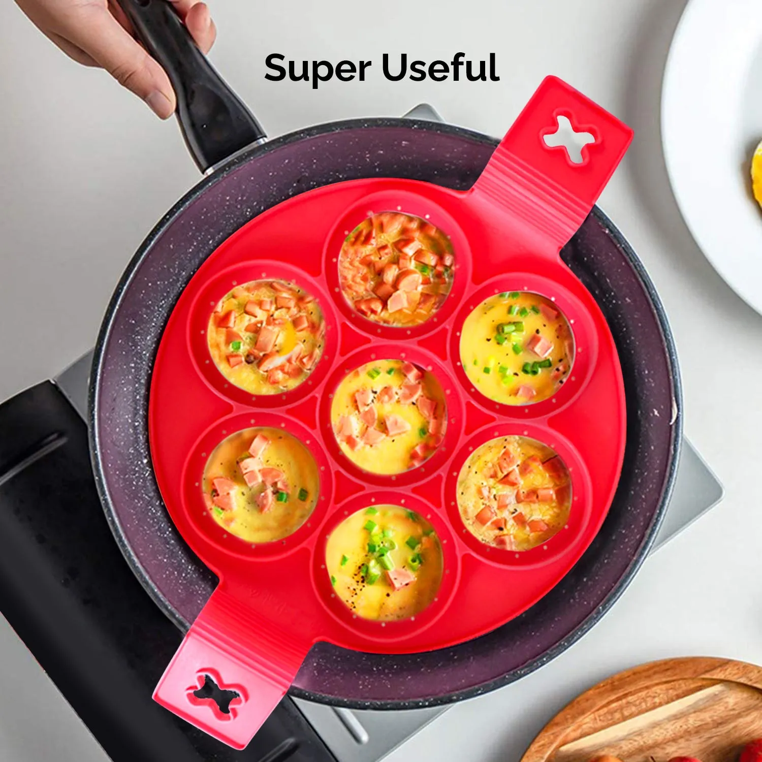 Delightful Nonstick Silicone Pancake or Egg Mould