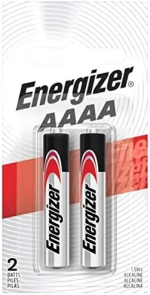 Energizer Battery Alkaline E-96 - BP2 - AAAA - 1.5V - (Pack of 2)