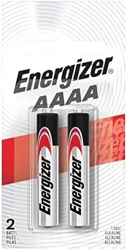 Energizer Battery Alkaline E-96 - BP2 - AAAA - 1.5V - (Pack of 2)