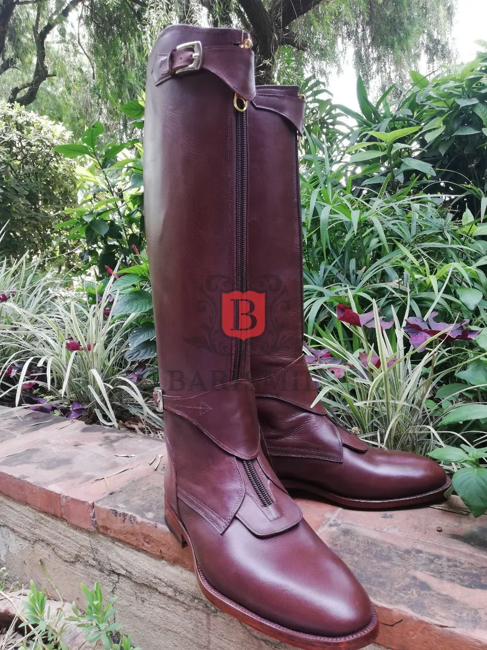 Equestrian - Brown Leather Riding Boots