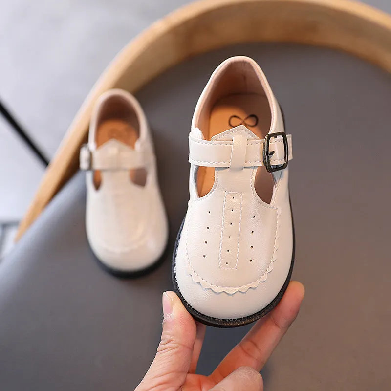 Fashionable Breathable Leather Shoes For Boys And Girls