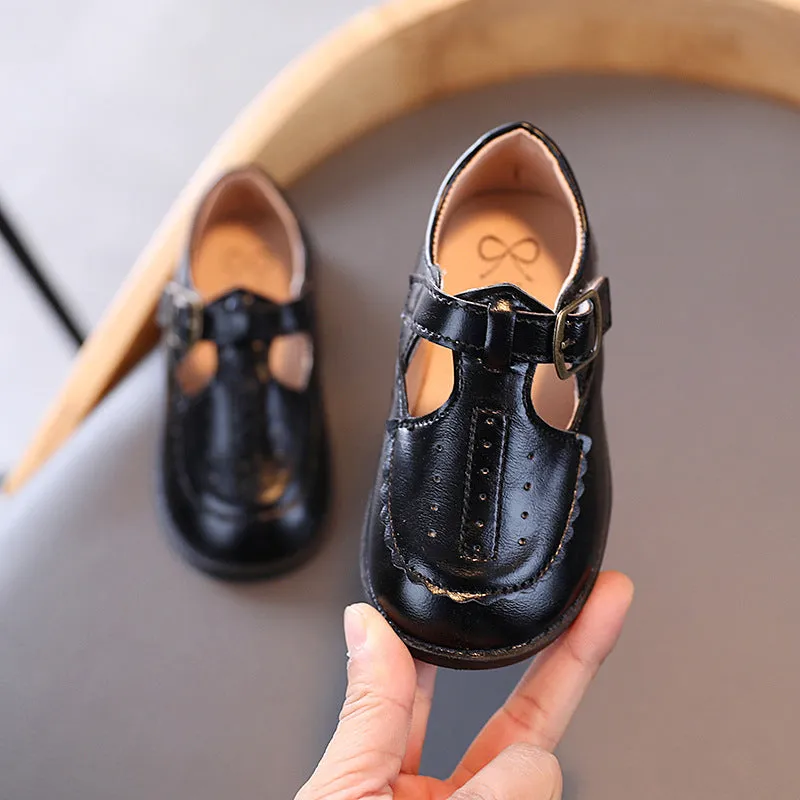 Fashionable Breathable Leather Shoes For Boys And Girls