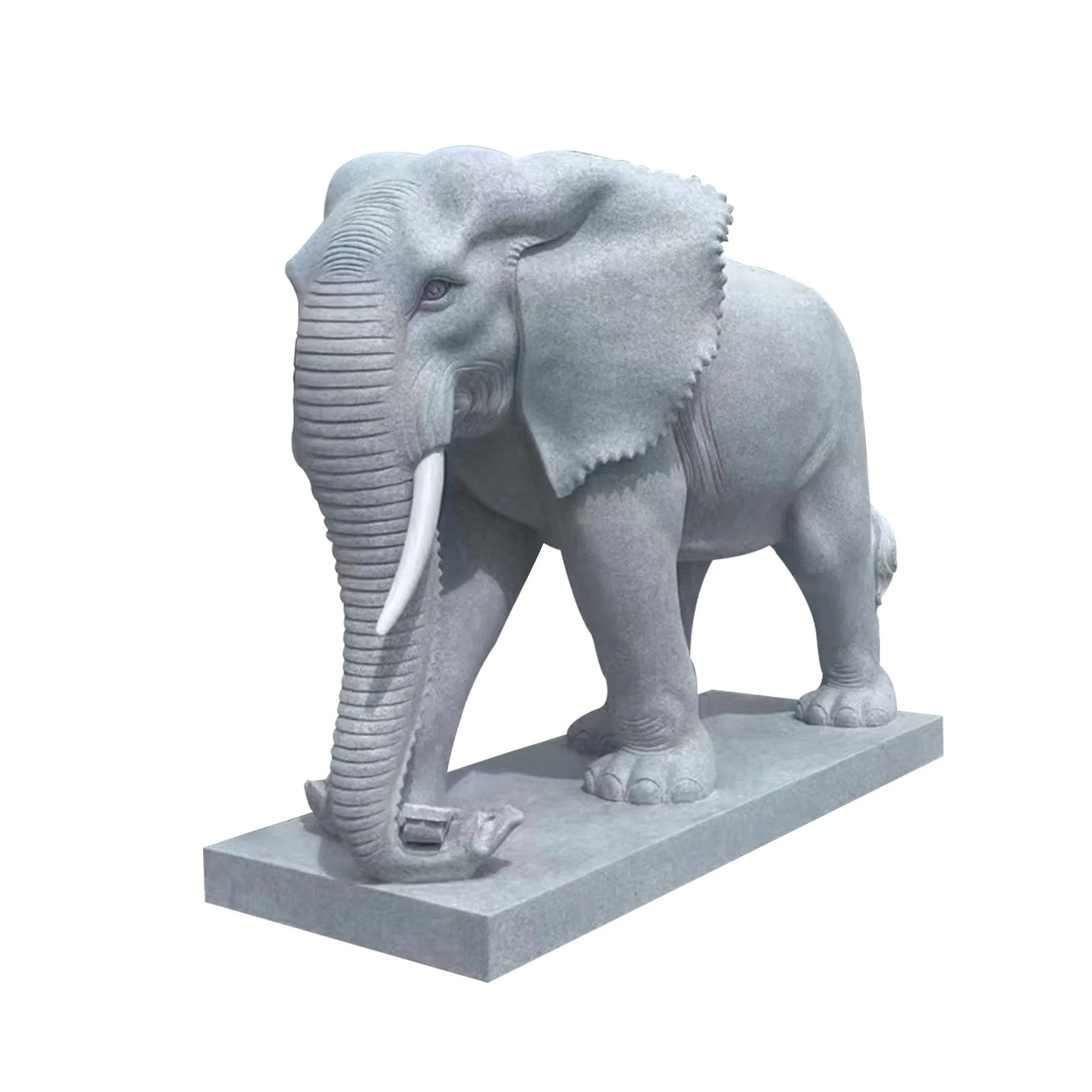 FINEST Large Size Elephant Marble Statue FM-029