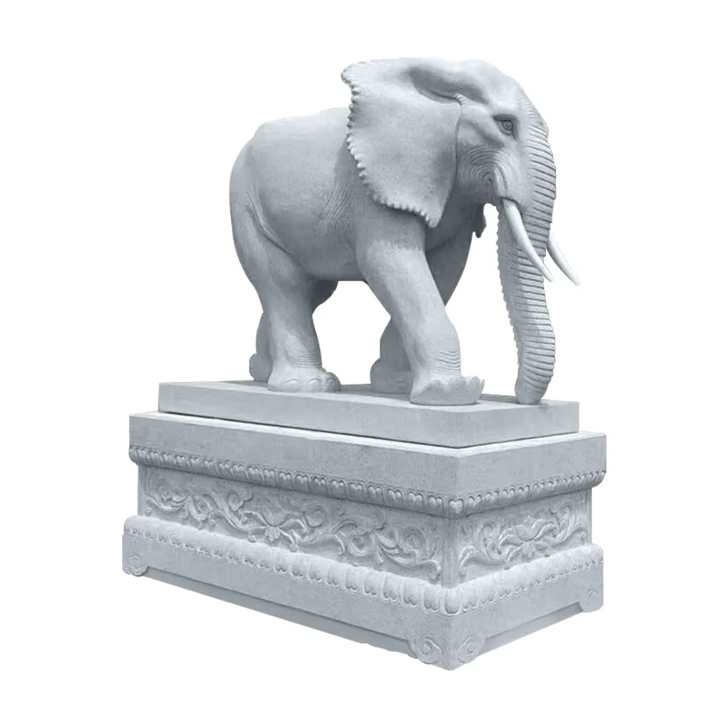 FINEST Large Size Elephant Marble Statue FM-029