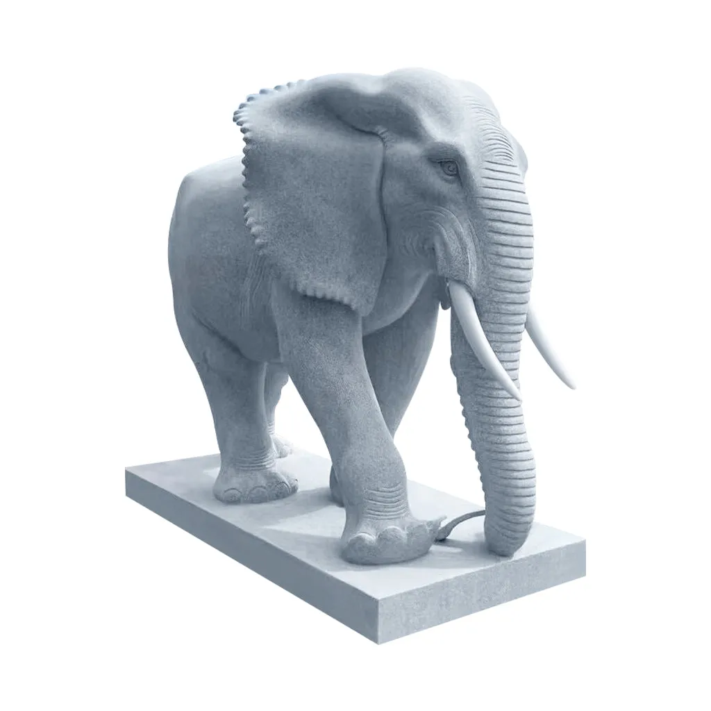 FINEST Large Size Elephant Marble Statue FM-029