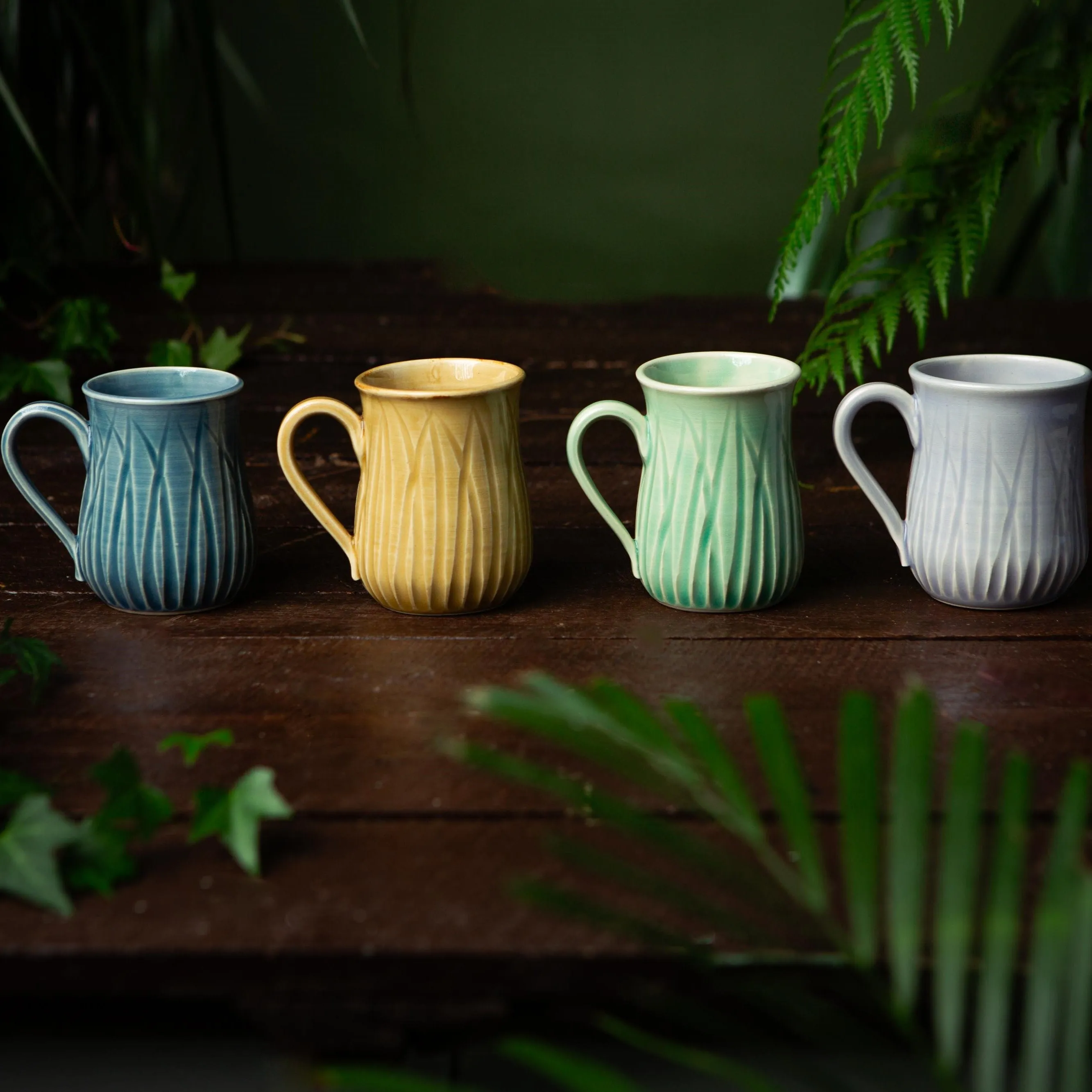 Four Irish Sustainably Handcrafted Espresso Mugs