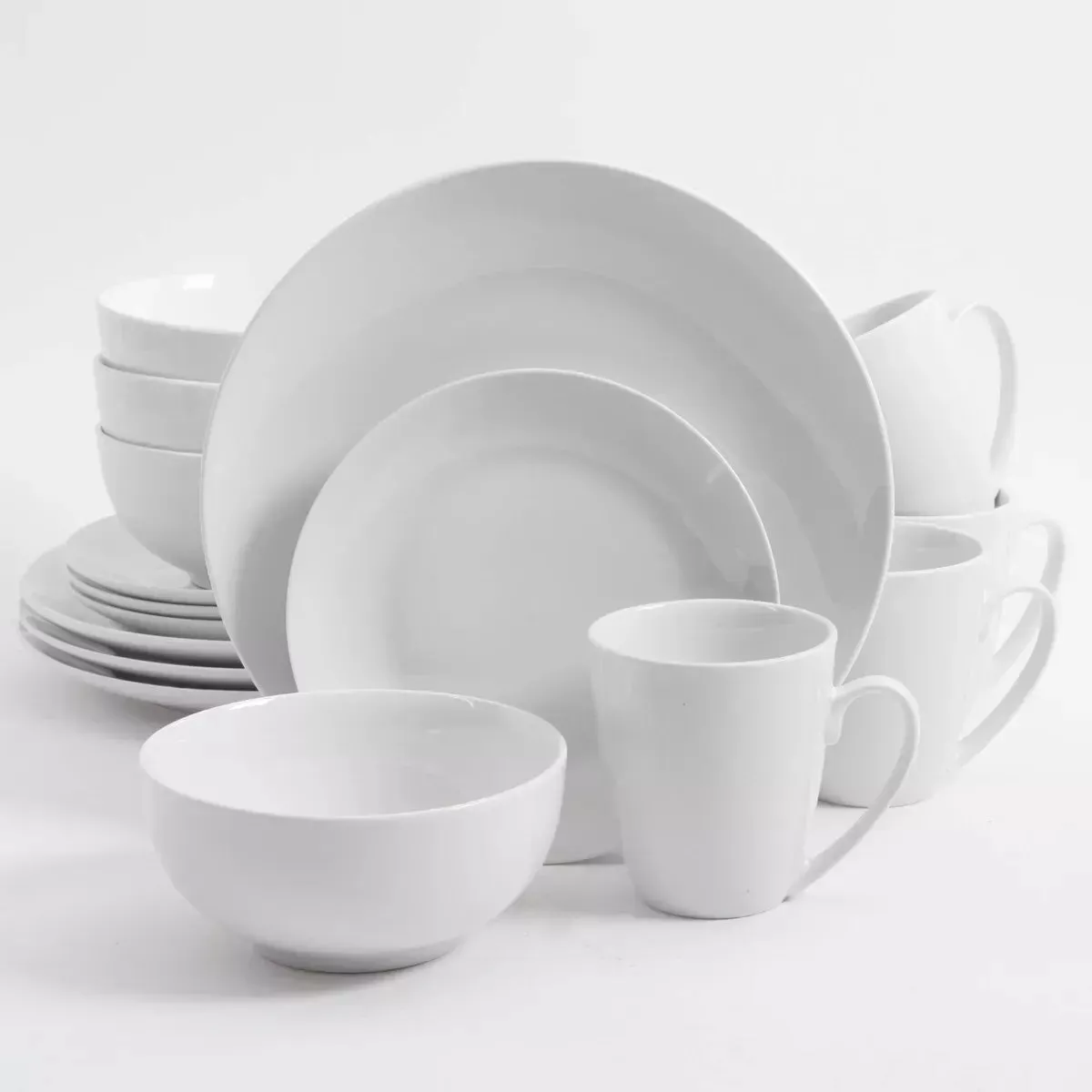 Gibson Home Ogalla 16-Piece Dinnerware Set-White