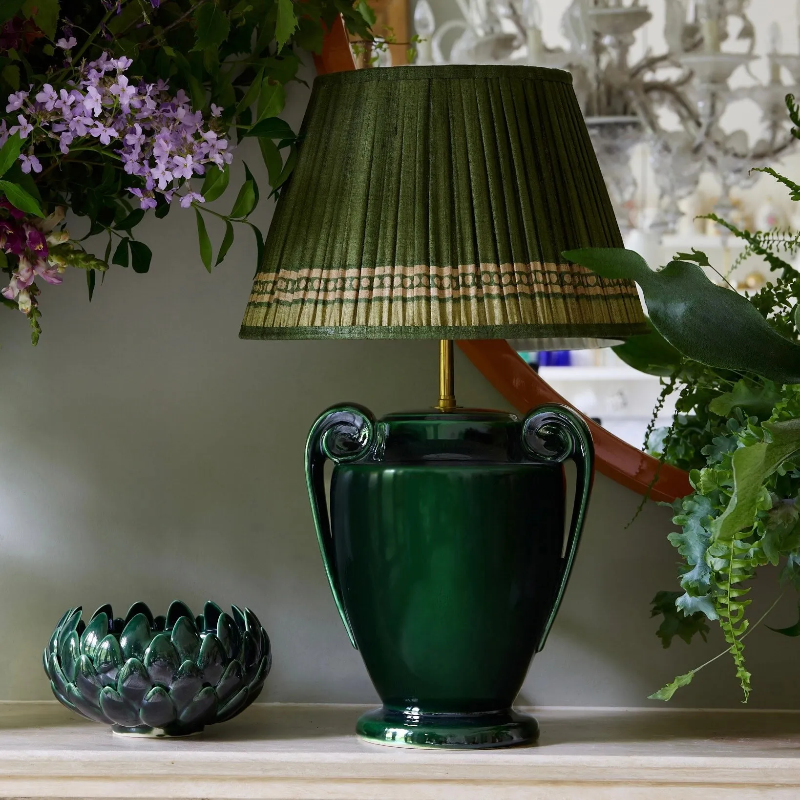 Green Amphora Lamp