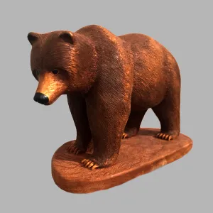 Grizzley Bear Carving