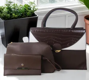 H1568 - Stylish Casual 3pc Handbag Set