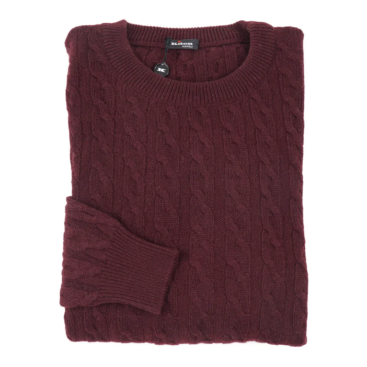 Kiton Cable Knit Cashmere Sweater