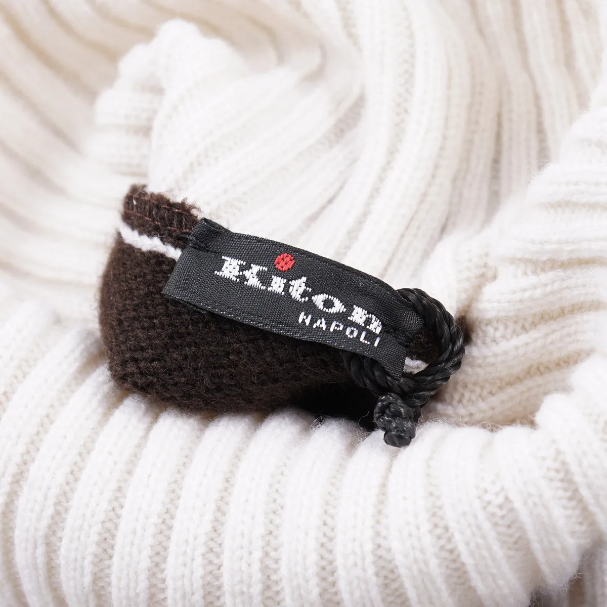 Kiton Contrast Knit Cashmere Sweater