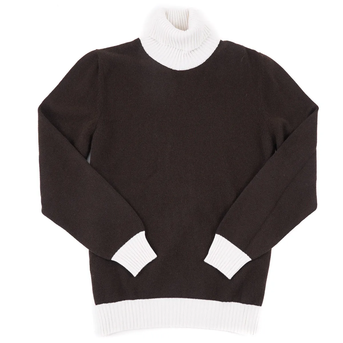 Kiton Contrast Knit Cashmere Sweater