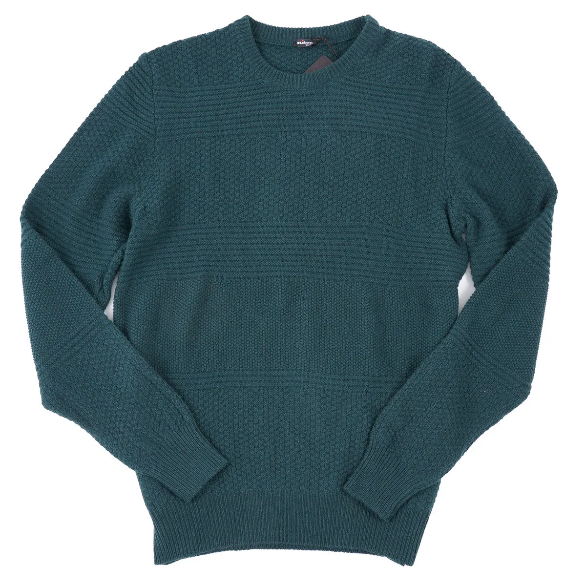 Kiton Patterned Knit Cashmere Sweater