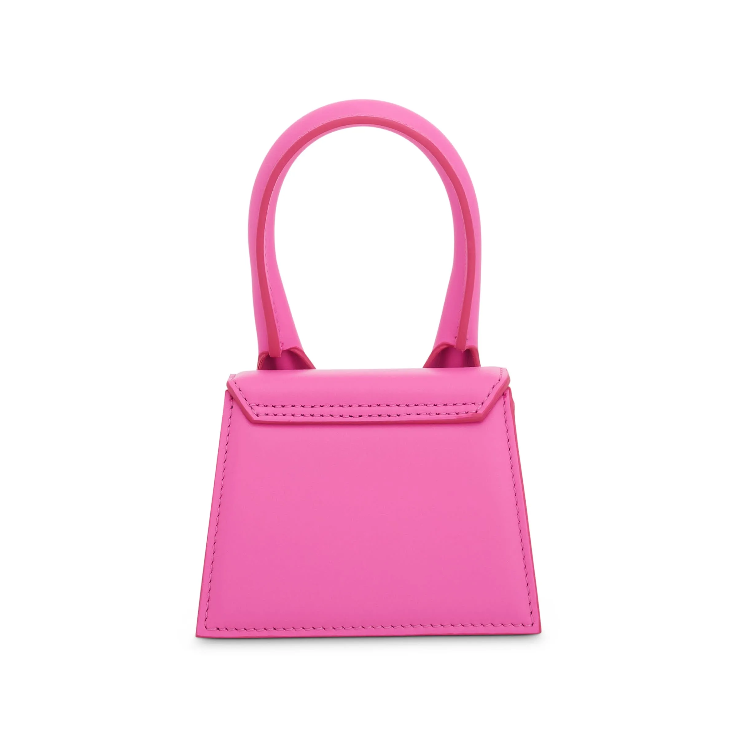 Le Chiquito Mini Leather Bag in Neon Pink