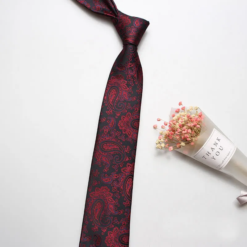 Men's Luxury Casual Bold Paisley Necktie