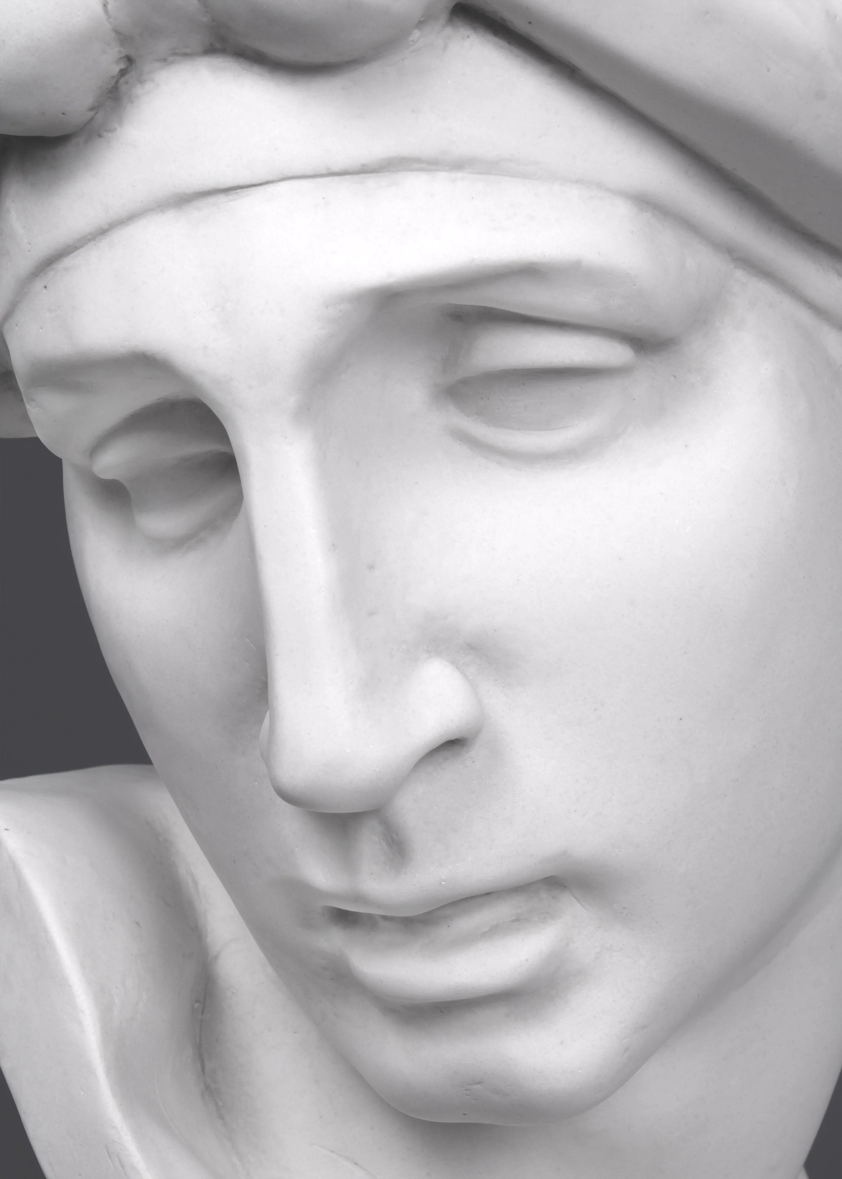 Michelangelo's Aurora Bust Sculpture