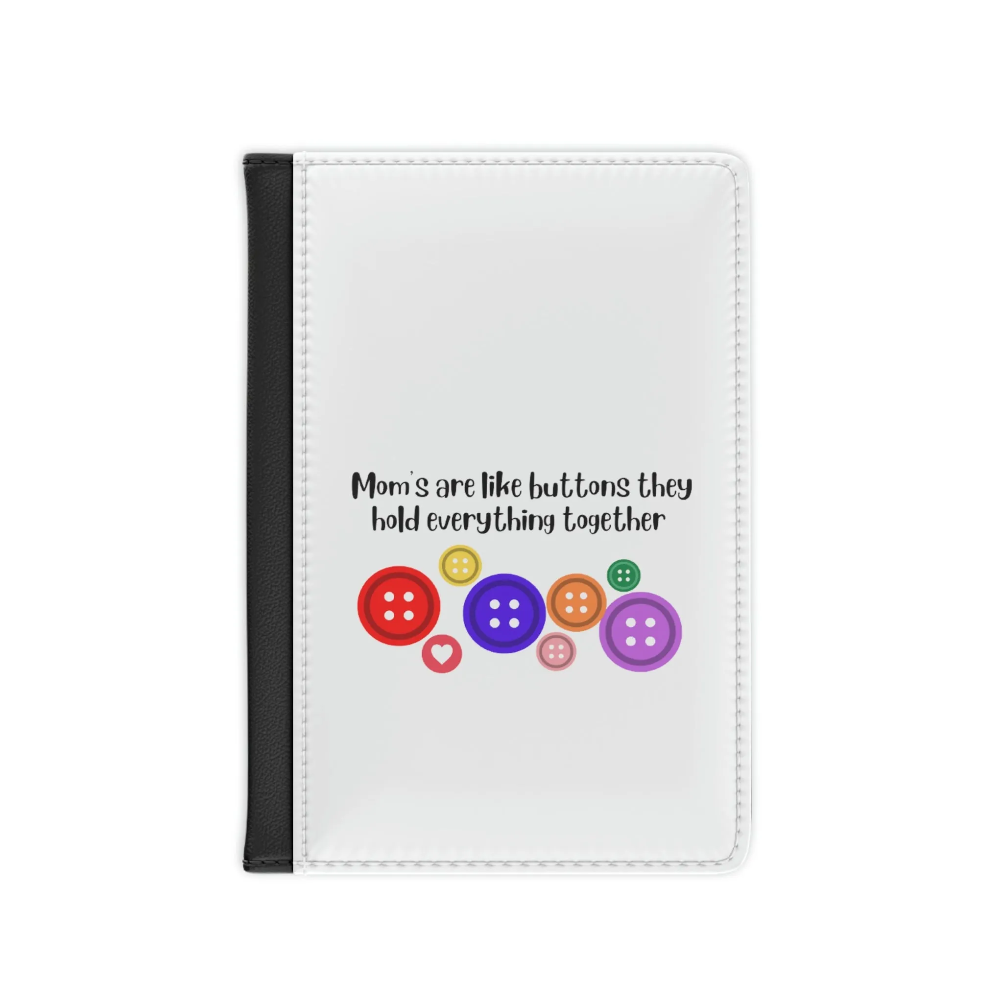 mom buttons Passport Cover