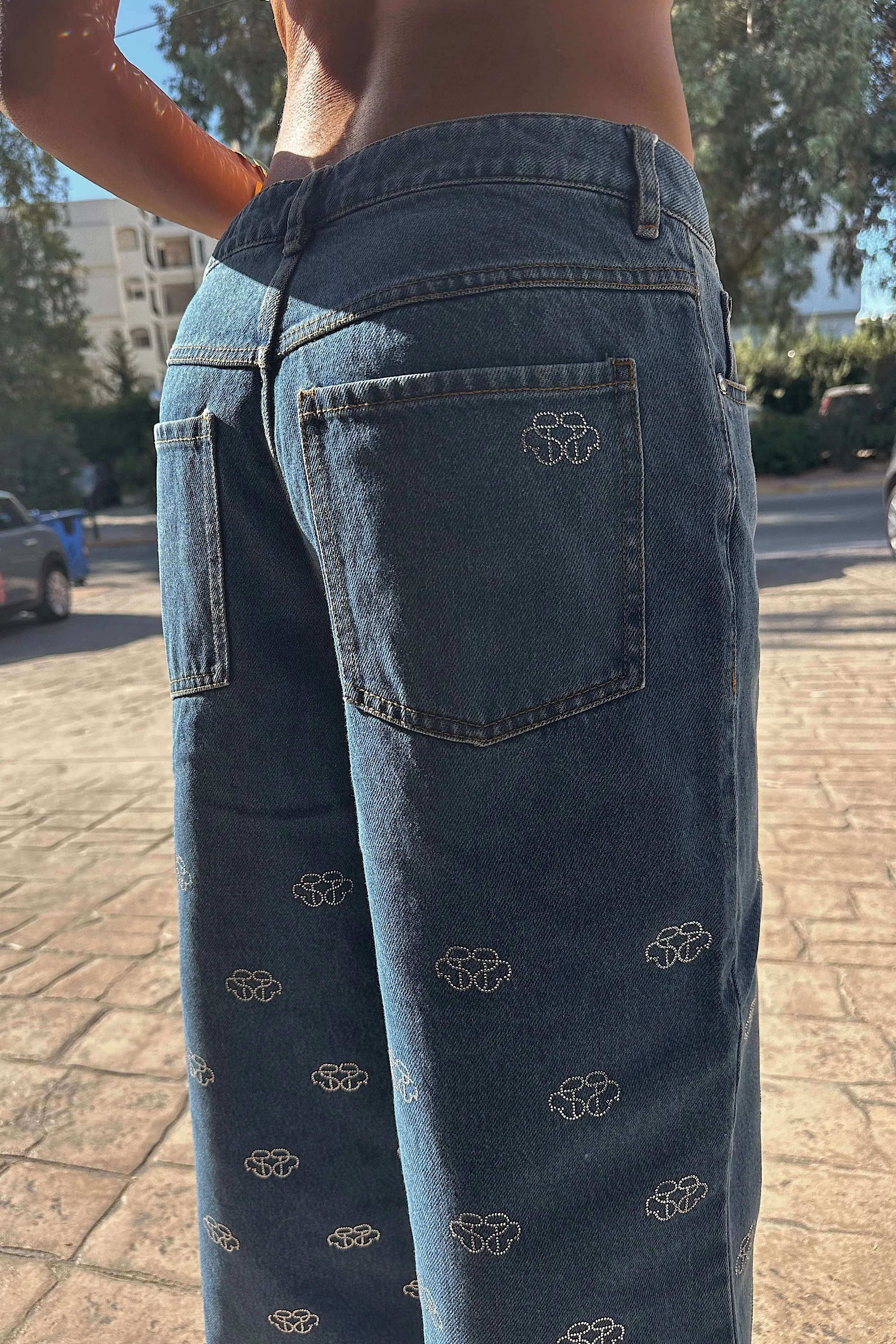 MONOGRAM JEANS BLUE