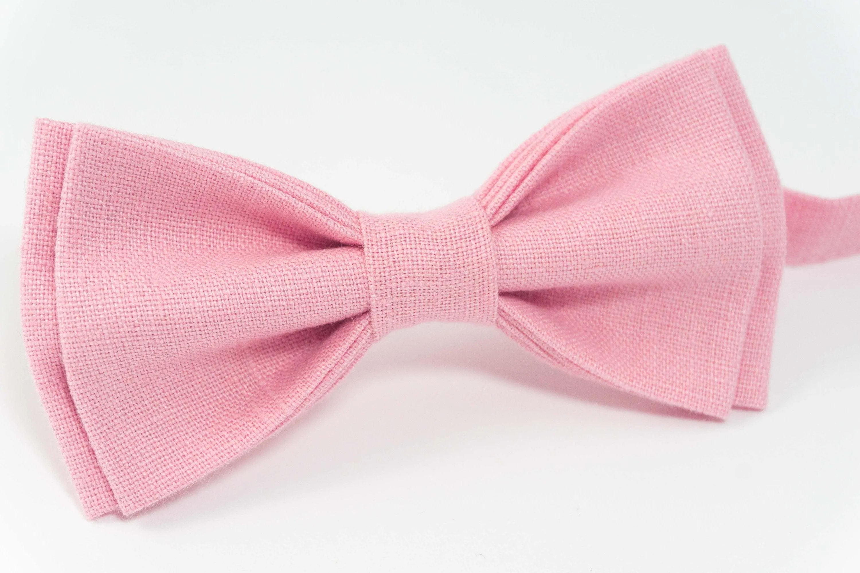 Pink color linen bow tie | bow ties for men