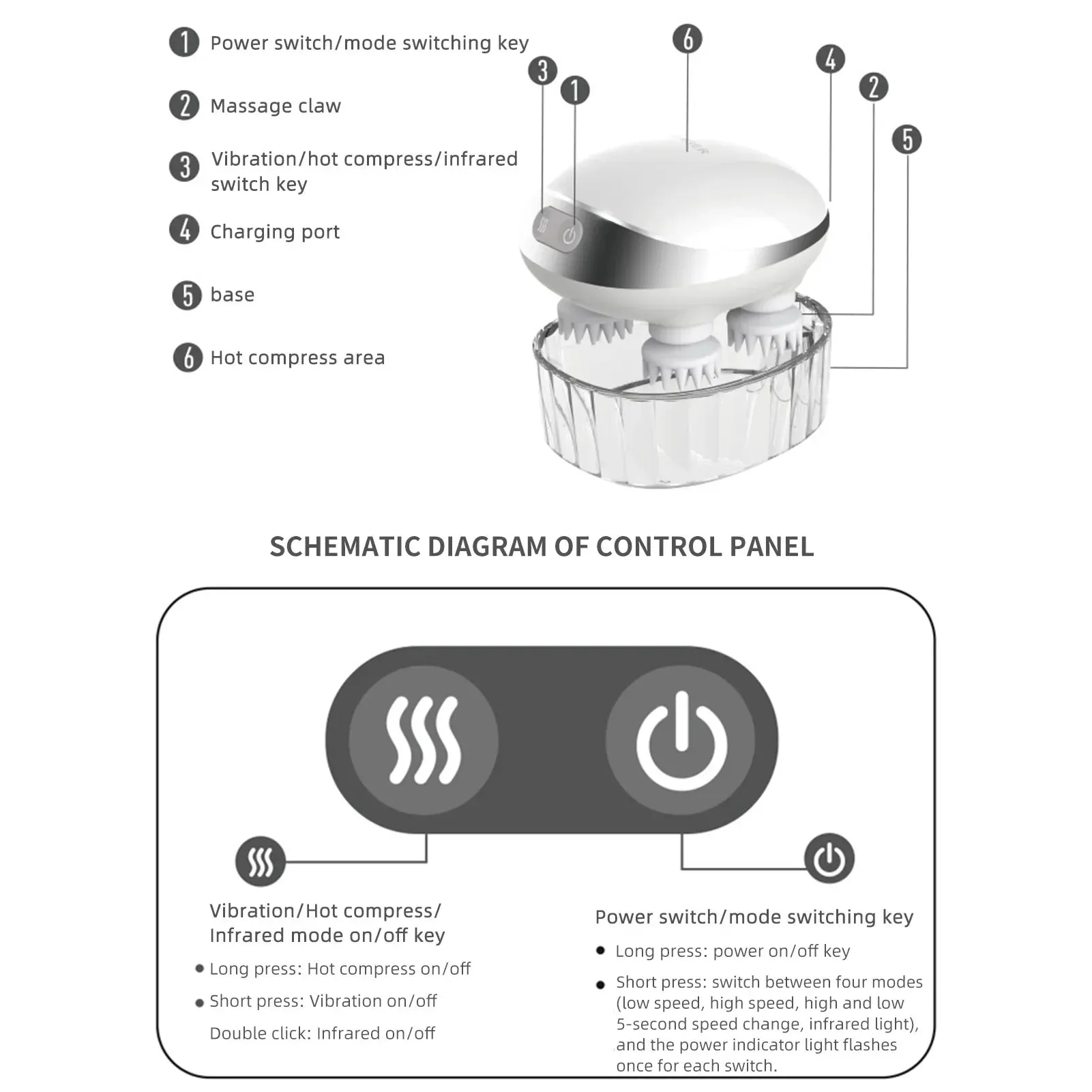 Portable Electric Head Massager Innovative Device