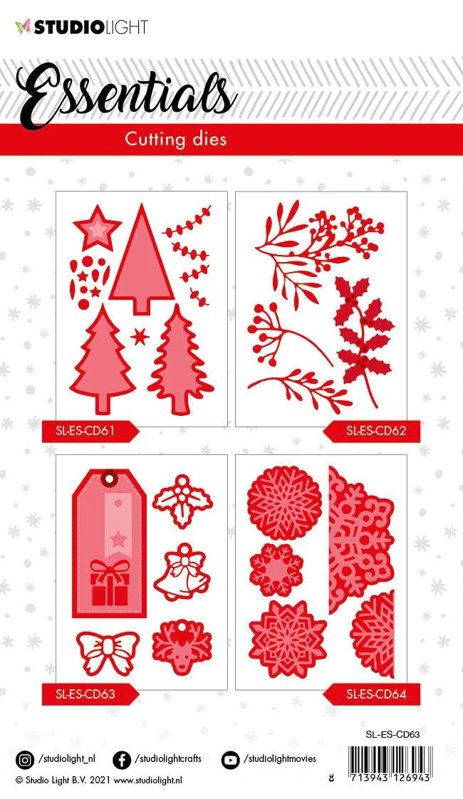 SL Cutting Die Christmas Label Essentials 105x148mm nr.63