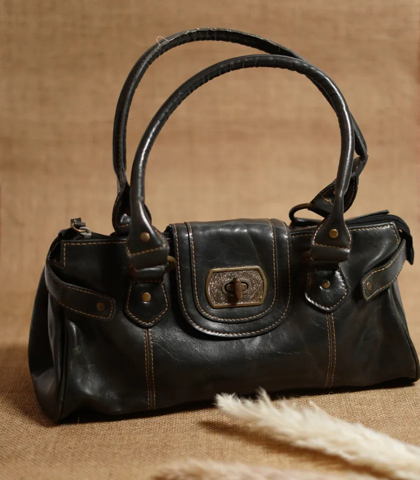 Starlit Noir Leather Bag